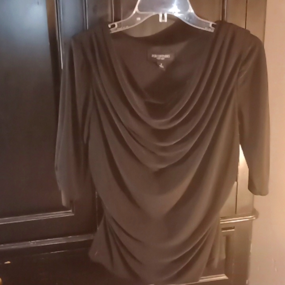 Perception 8 Black Blouse